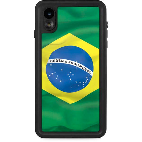 Brazil Flag iPhone XR Waterproof Case